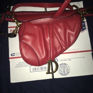 Christian Dior women’s mini saddle bag